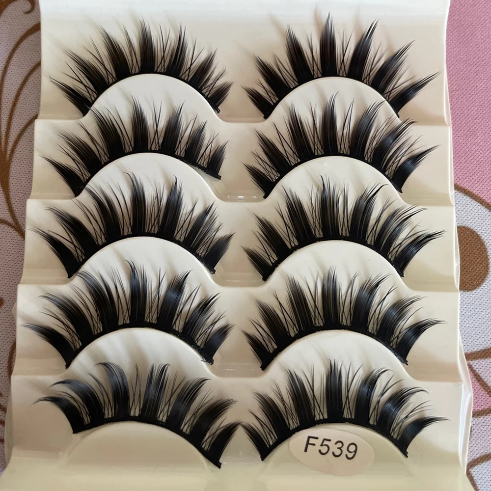 Eyelash Extension For Asian Eyes - 5 Pairs Little Devil Cosplay False