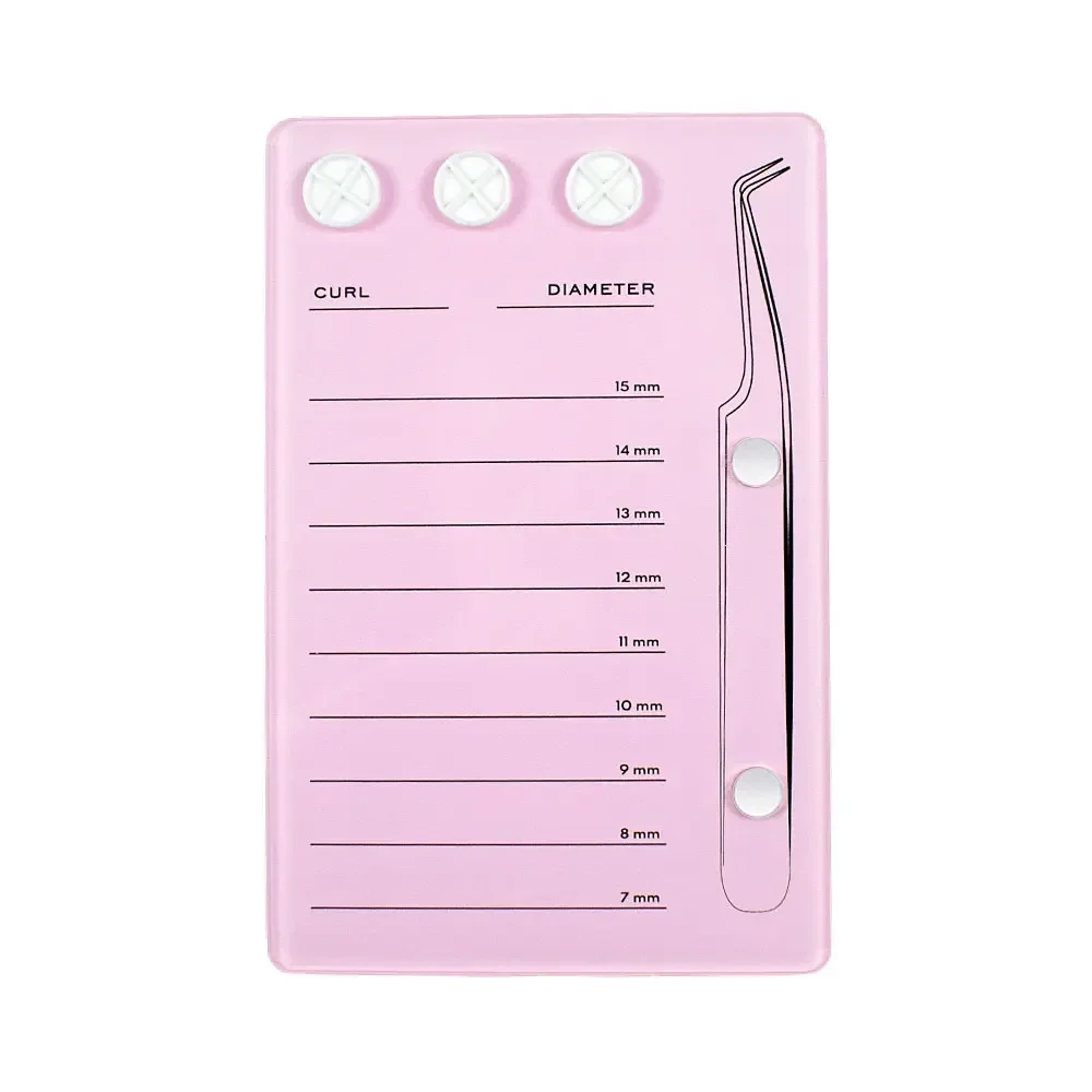 Eyelash Extension Look - Acrylic Lash Board with Glue Pallet