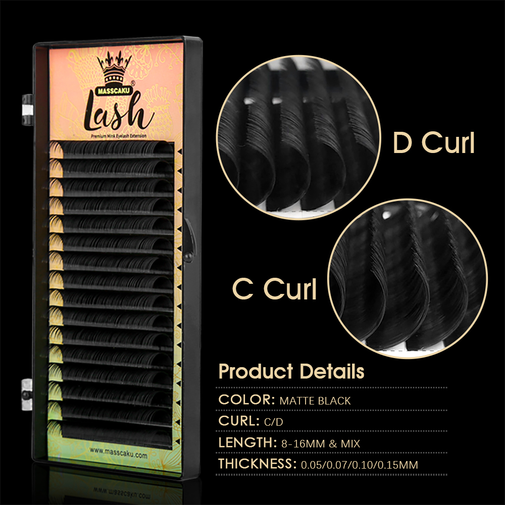 16 Lines MASSCAKU C D Curl Wat - Eyelash Extension Russian review and price