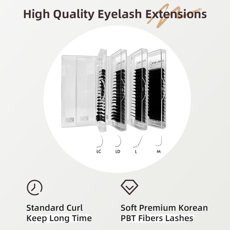 SENSE LASHES L / M / LC / LD C - Eyelash Extension For Asian Eyes review and price