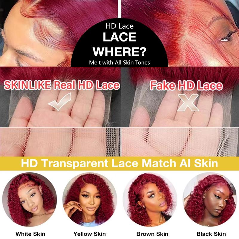 99j Deep Wave Lace Front Hair  - Eyelash Extension Natural Look review and price