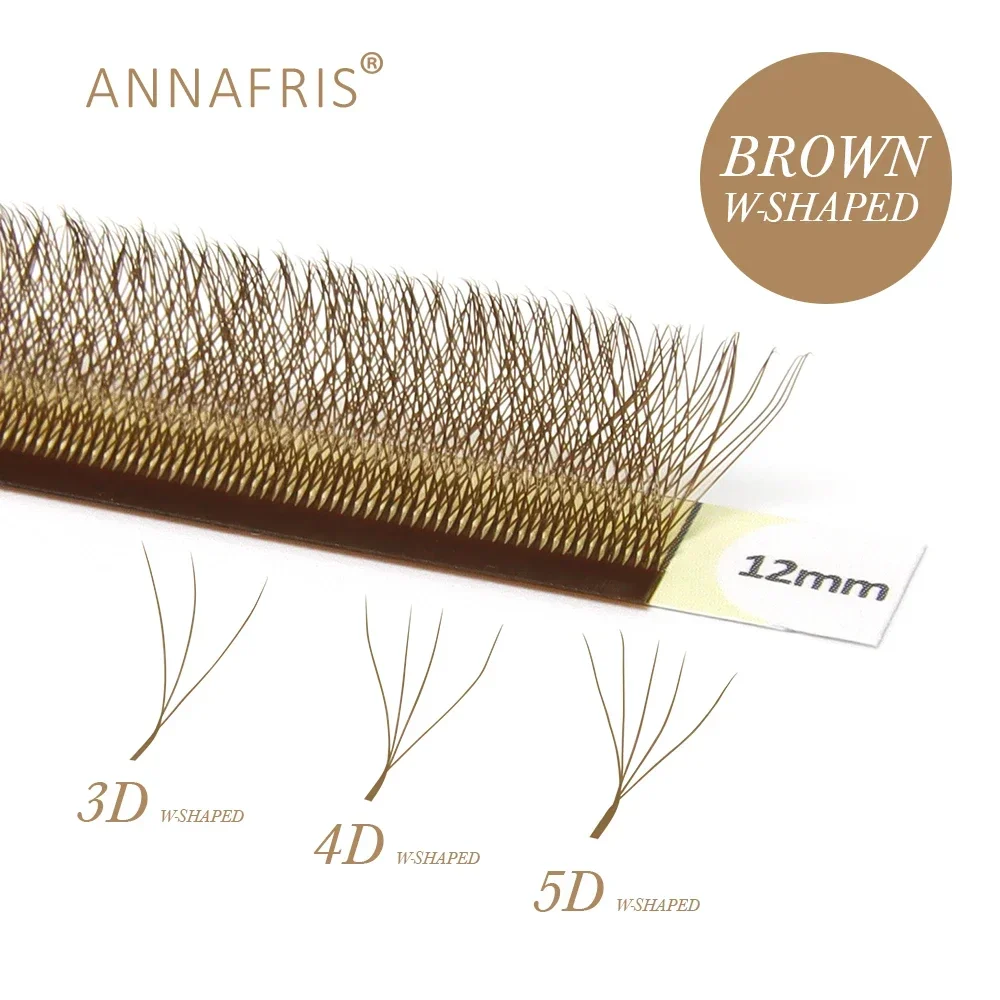 ANNAFRIS Brown W Shape Lash Ex - Eyelash Extension For Asian Eyes review and price
