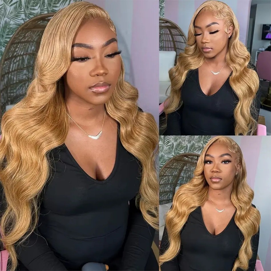 Honey Blonde Wig Body Wave 13x - Eyelash Extension Natural Look review and price