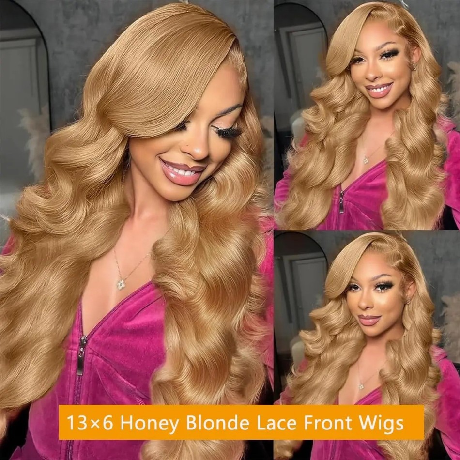 Honey Blonde Wig Body Wave 13x - Eyelash Extension Natural Look review and price