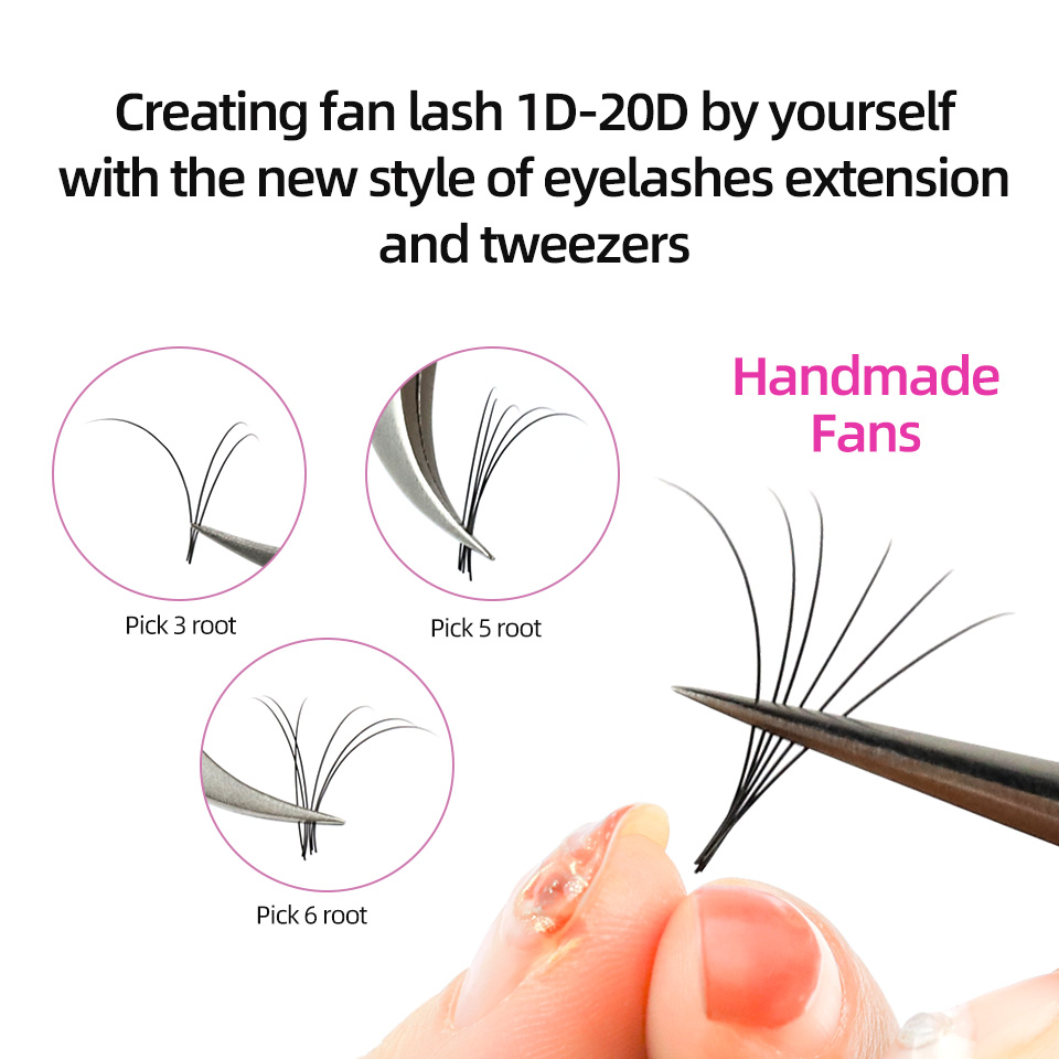 RUJADE 5 Cases/Lot False Eyela - Eyelash Extension Human Hair review and price